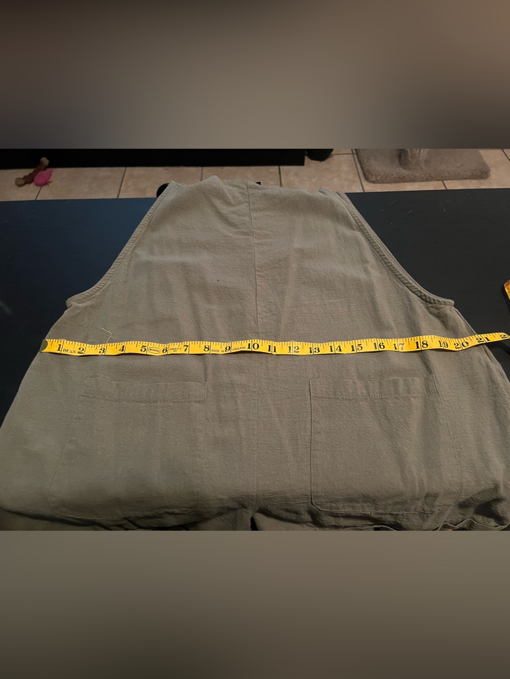 SHEIN Olive Tie-Strap Romper with Front Pockets - Picture 4 of 6